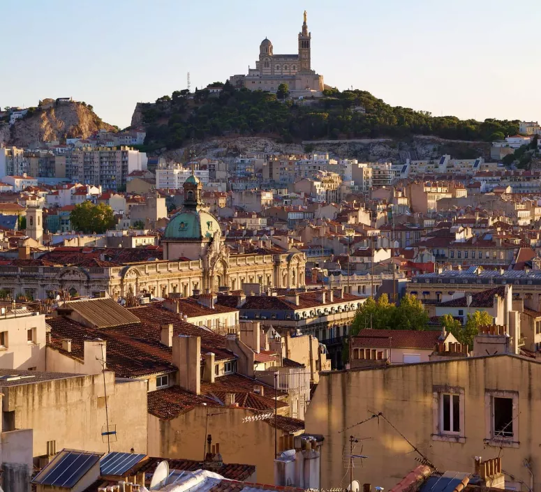 Marseille Vue Habitations Ville 