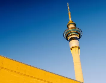Tour d'Auckland Auckland Tour Ciel Sunset