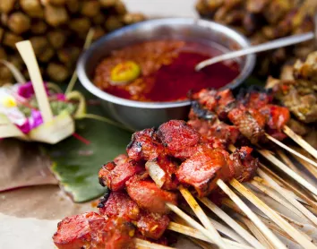 Brochettes de Bangkok Brochettes asiatiques Bangkok Gastronomie
