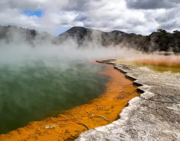 Nouvelle-Zélande bain chaud Nouvelle-Zélande Vapeur Sources d'eau chaud
